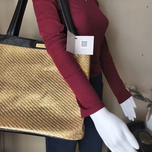 Versace Black and Gold Tote with Dust Bag​- GWP Tote